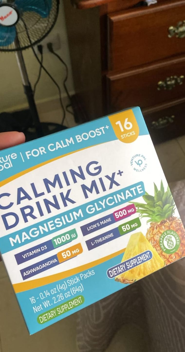 Customer photo review of Magnesium Glycinate Powdered Drink Mix - Pineapple- 16 Sticks