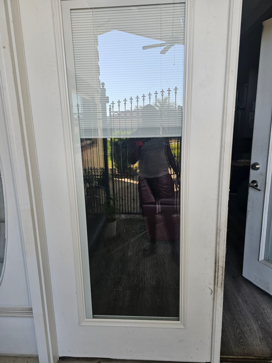Customer photo review of Raise & Lower Blinds Glass and Frame Kit (Full Lite)