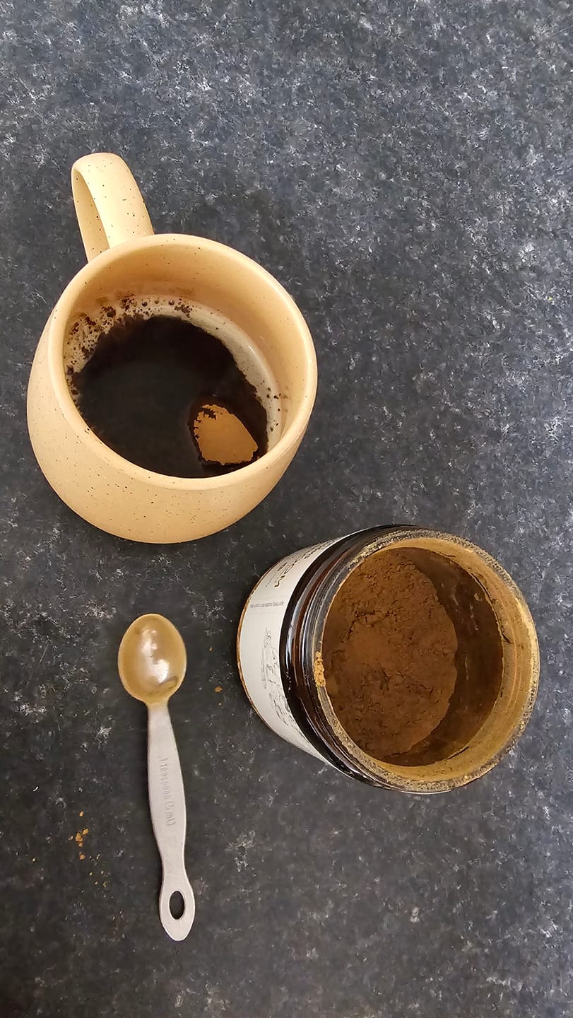Customer photo review of 7 Mushroom Powder Blend Organic Supplement- Complete Wellness Support | A.T. Mushrooms