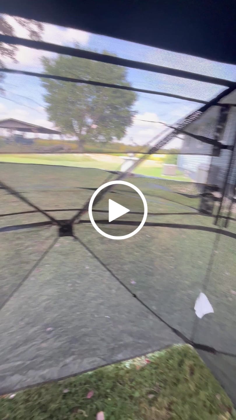 Customer video review of VisX/VisMax 270 Degree See Through Pop Up Hunting Blind