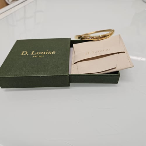 Customer photo review of Wave Bangle with Stones