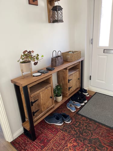 Customer photo review of Console Table with Shelf 22.5cm Depth | 84cm High