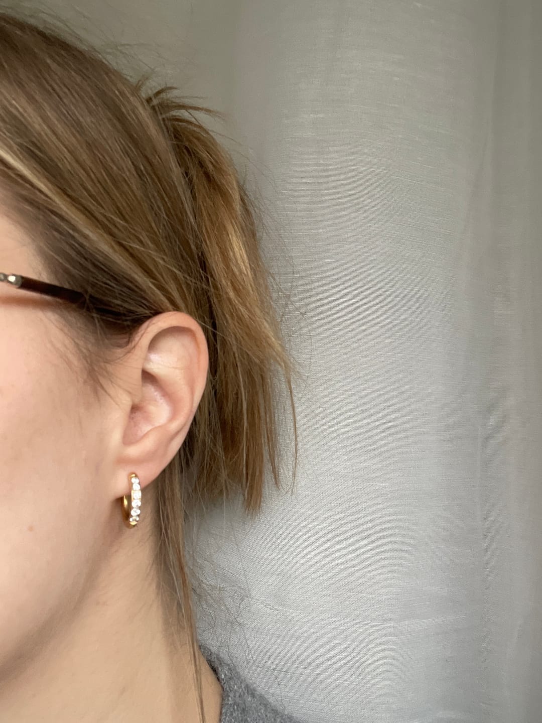 Customer photo review of Klara Ohrringe | 18K vergoldet