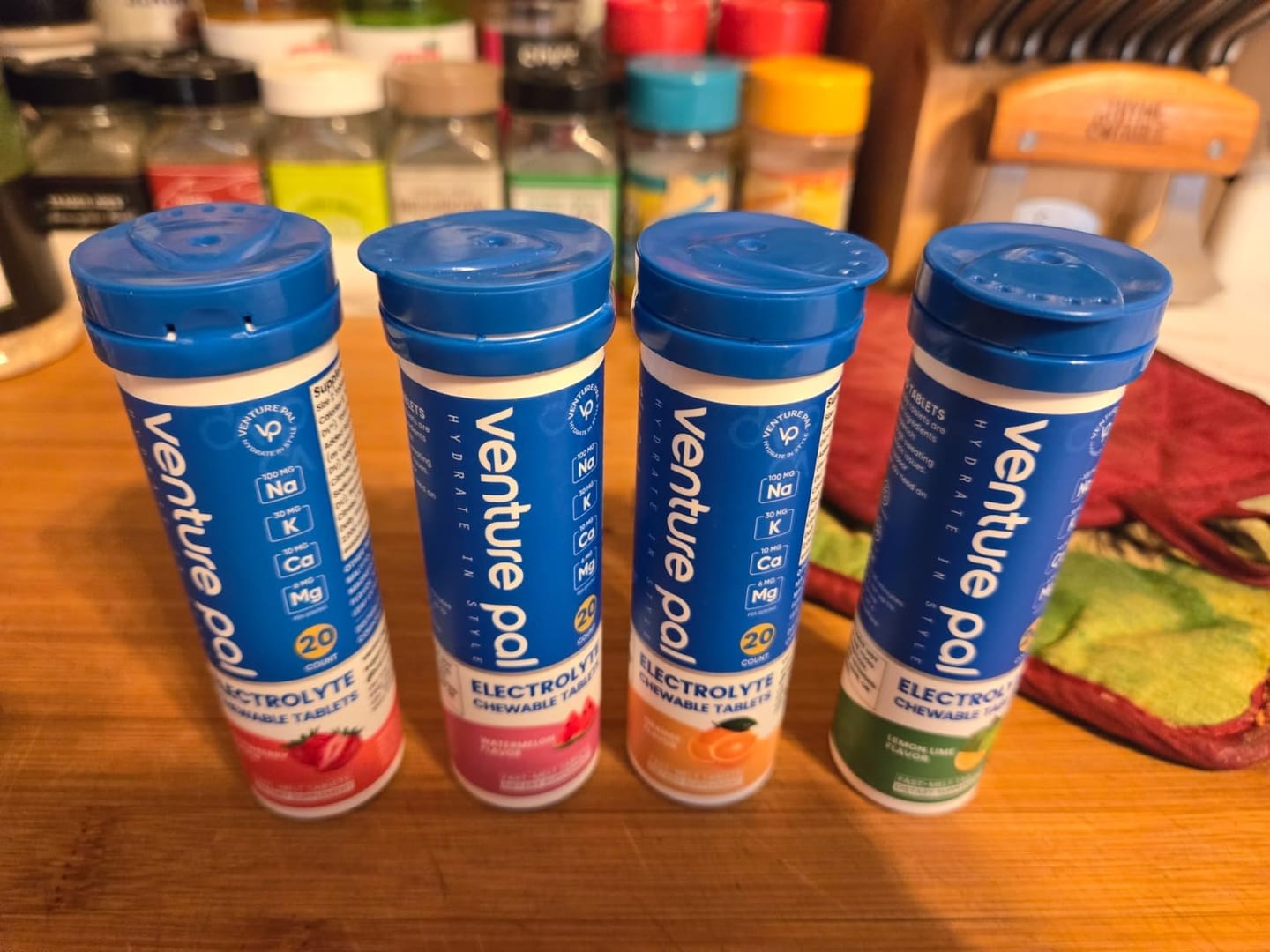 Customer photo review of Chewable Electrolyte Tablets - Variety Pack - 80 Tablets