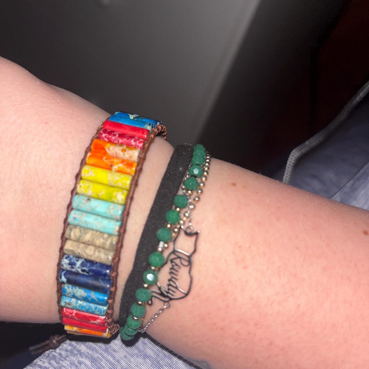 Customer photo review of Custom Cat Name Bracelet
