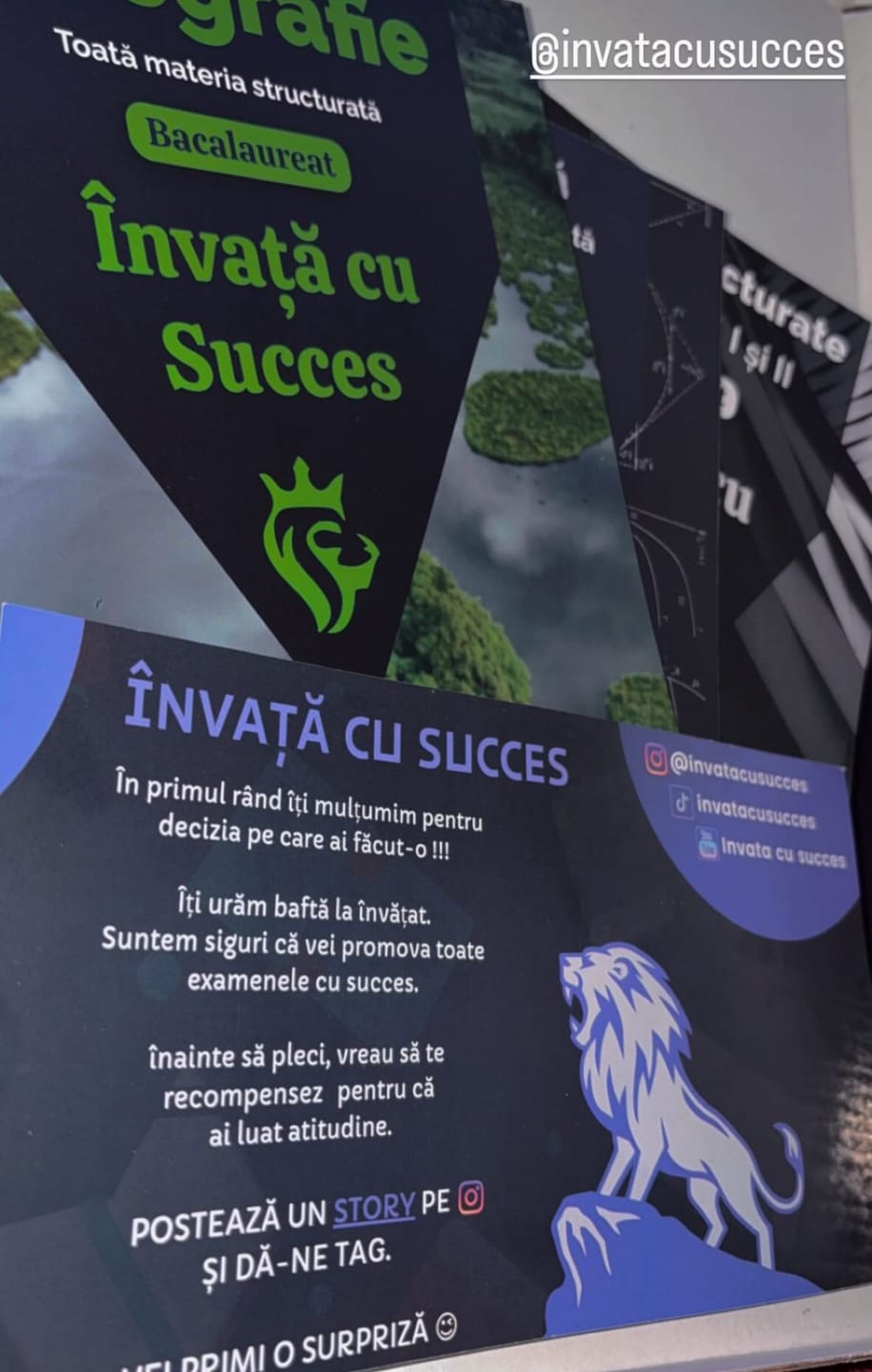 Customer photo review of Învață cu succes - Pachet Bacalaureat |  Geografie + Română + Matematică