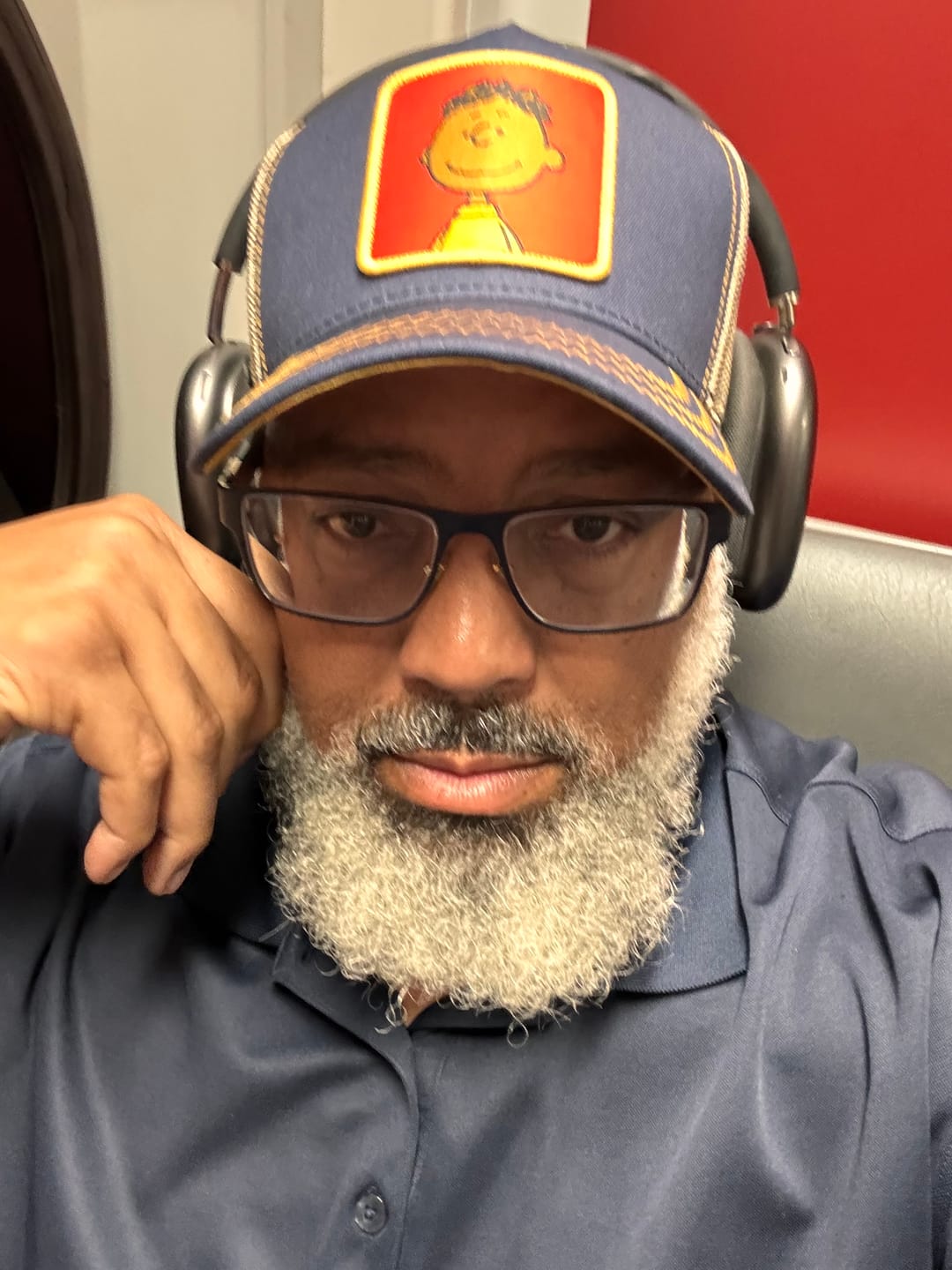 Customer photo review of OVERLORD X Peanuts: Franklin Trucker Cap