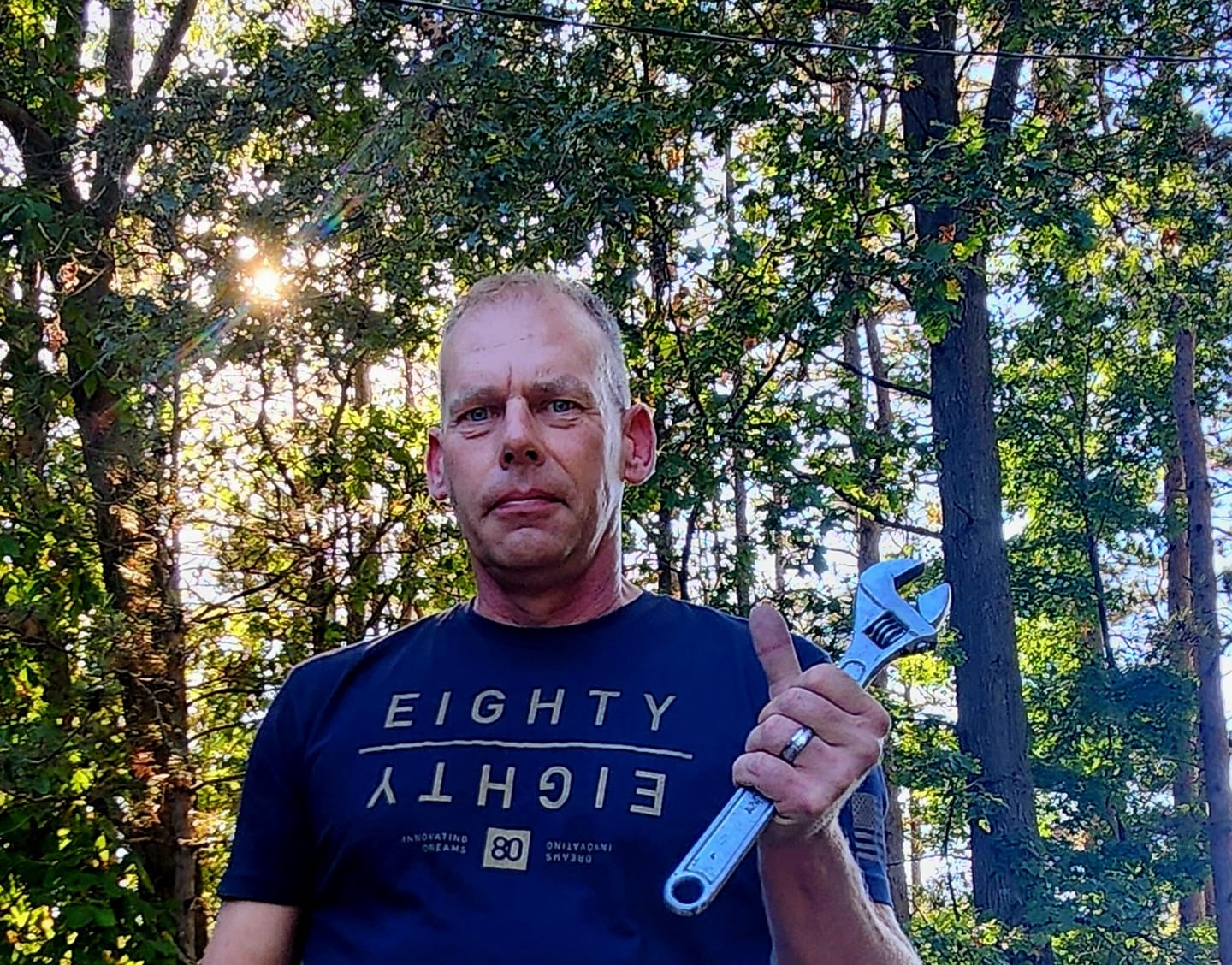 Customer photo review of 80Eighty® Golden MIrror Shirt