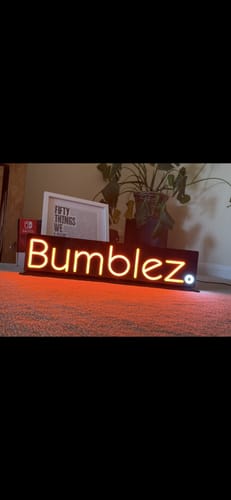 Customer photo review of Custom Neon: Bumblez.