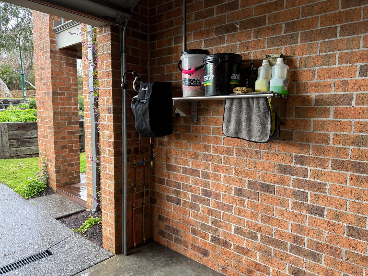 Customer photo review of R18 Wall-Mounted Pressure Washer