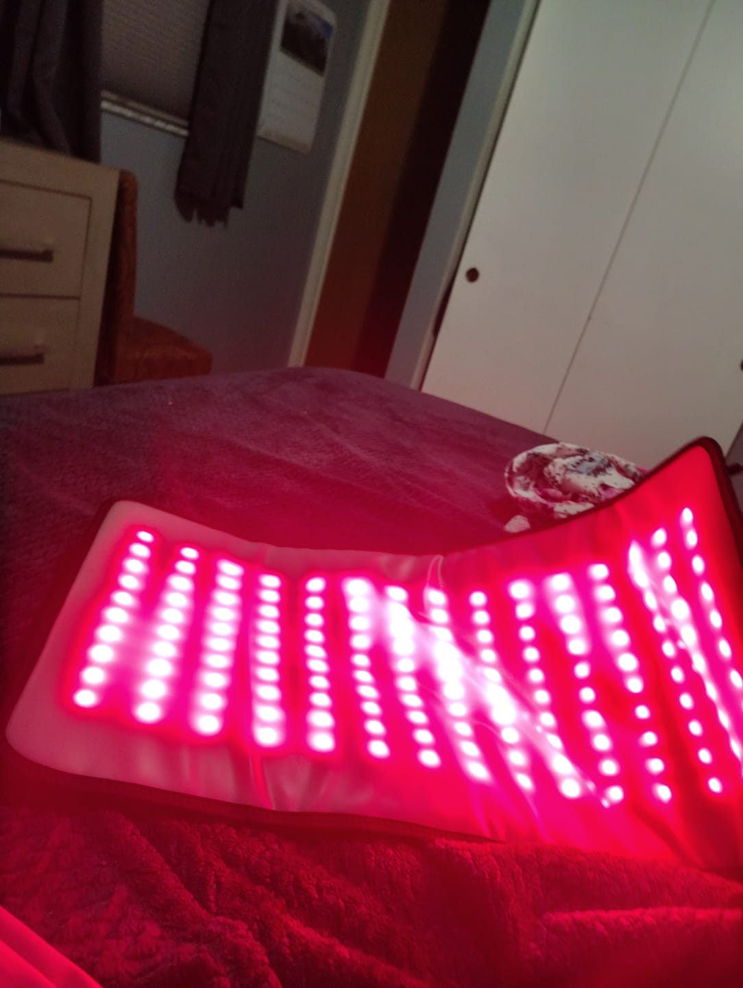 Customer photo review of LumyHealth Red Light Therapy Pad