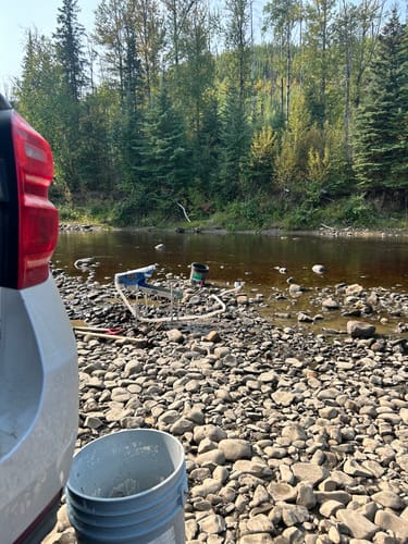 Customer photo review of 6X24 Highbanker Sluice Box with Dream Mat | Gold Mining Equipment