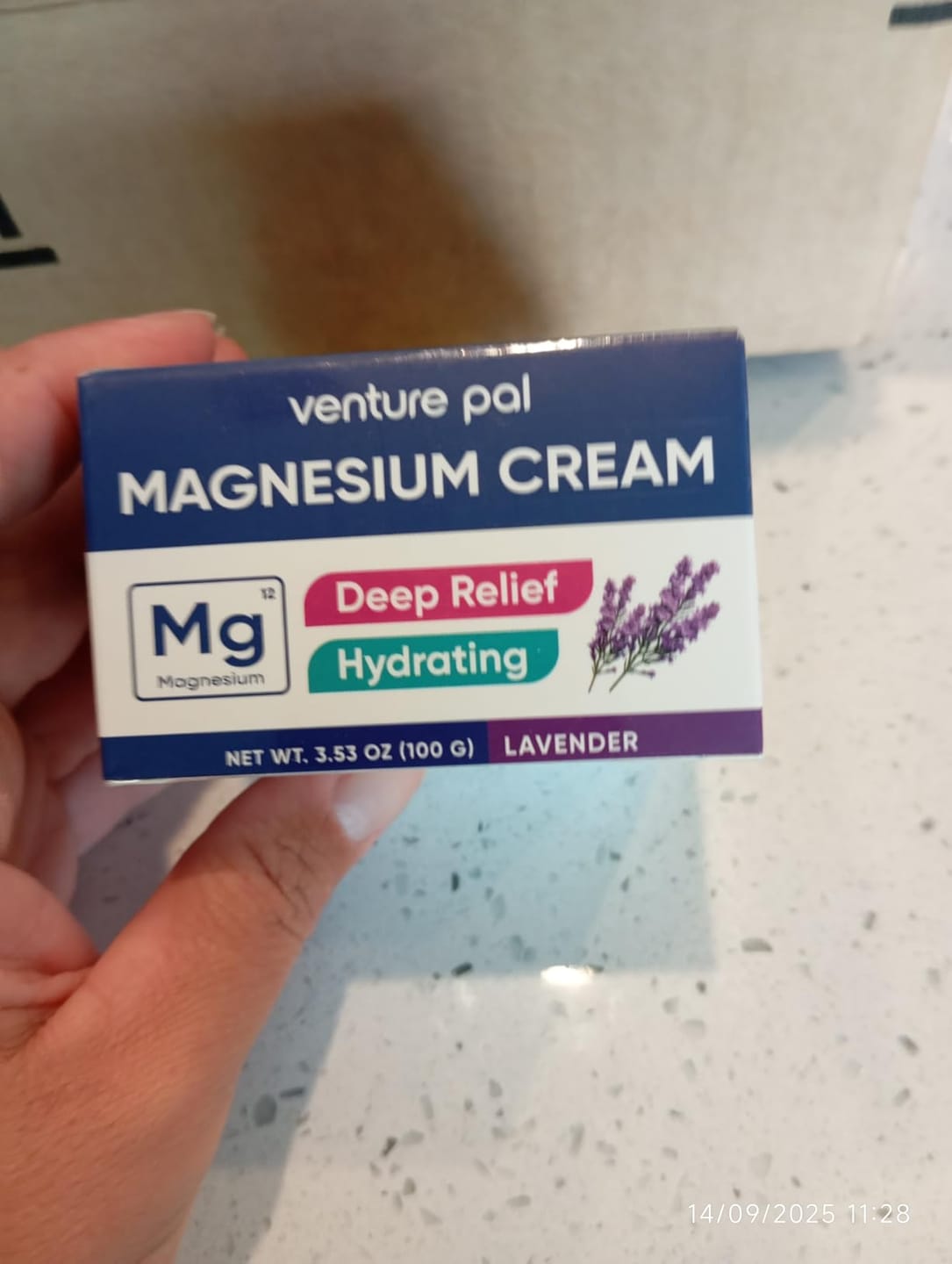 Customer photo review of Topical Magnesium Cream