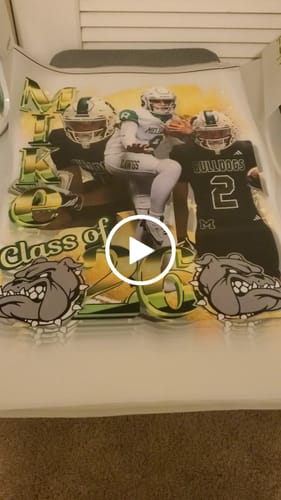 Customer video review of Premium Hot Peel DTF Transfers By Size and Quantity