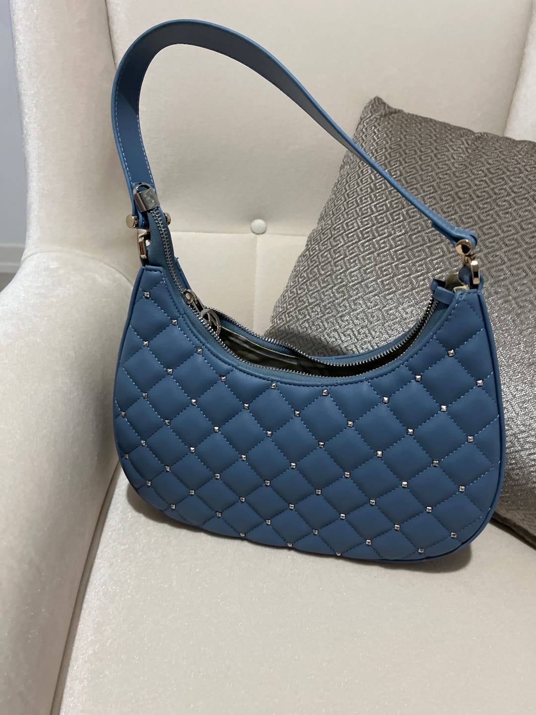 Customer photo review of Matmazel Deneb Mavi Kadın Omuz Çantası