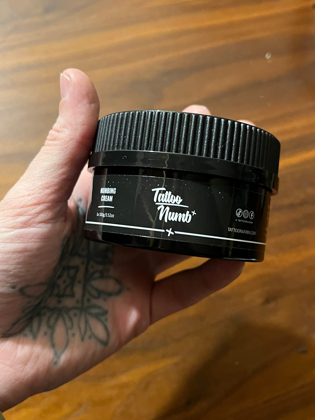 Customer photo review of TattooNumbx Numbing Cream 100g (Suitable for Sensitive Skin)
