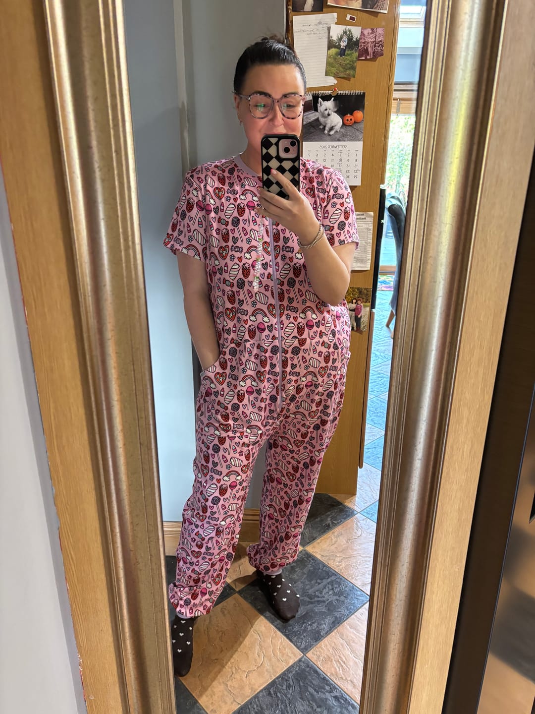 Customer photo review of Grá Adult Onesie