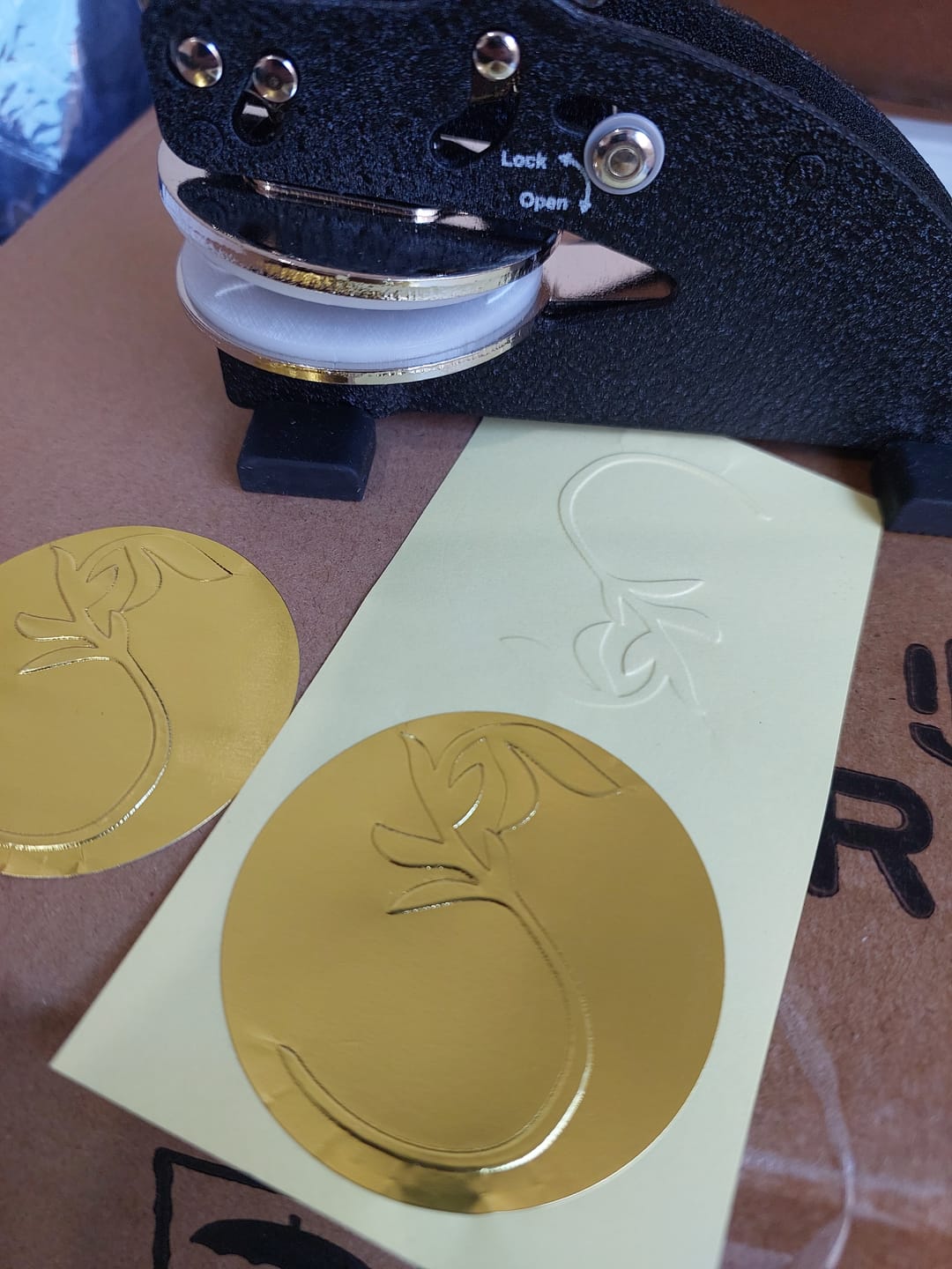 Customer photo review of Paper Embosser