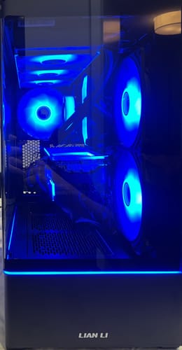 Customer photo review of Blue Space RGB GPU Backplate