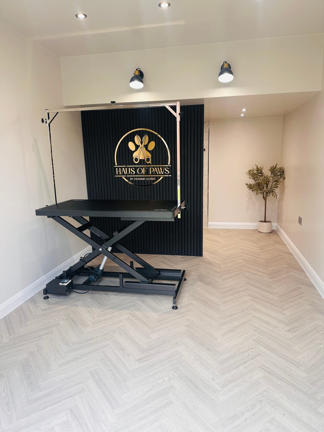 Customer photo review of Acoustic Slat Wall Panel - Black Oak