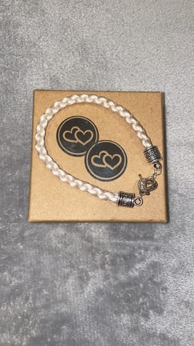 Customer photo review of Antique Silver Horsehair Bracelet CUSTOM MADE