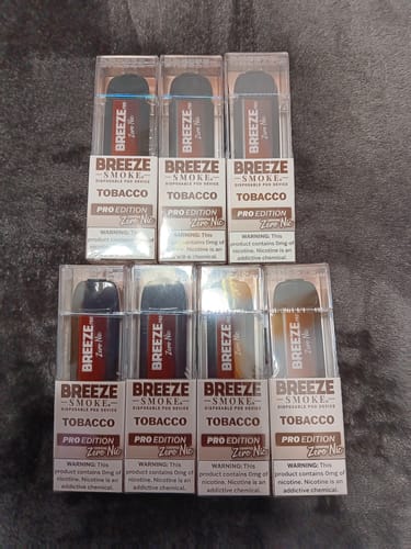 Customer photo review of Breeze Pro 0% Nicotine Disposable Vape
