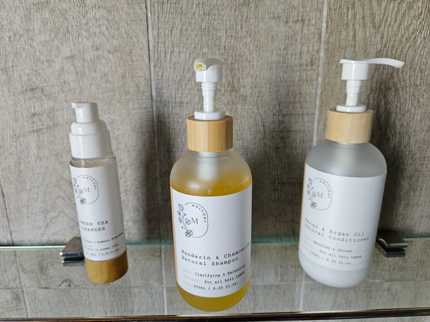 Customer photo review of Mandarin & Chamomile Natural Shampoo