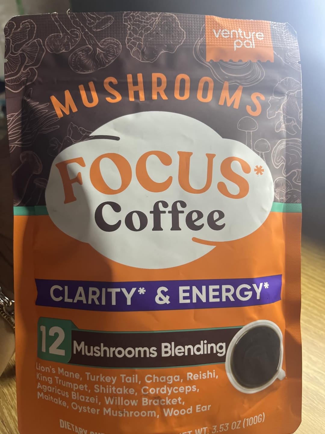 Customer photo review of 12 Mushrooms Focus Coffee - 40 Servings