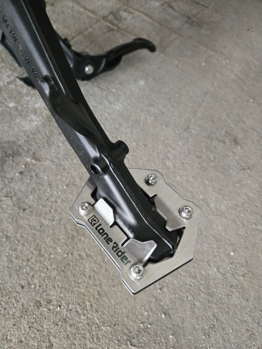 Customer photo review of Side Stand Foot Extension BMW R1300GS