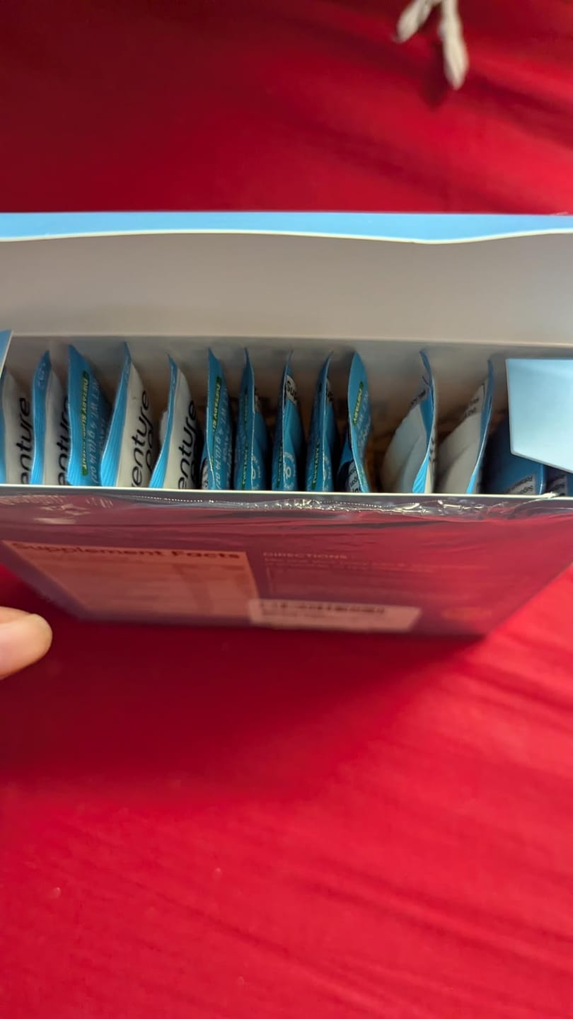 Customer photo review of Magnesium Glycinate Powdered Drink Mix - Pineapple- 16 Sticks
