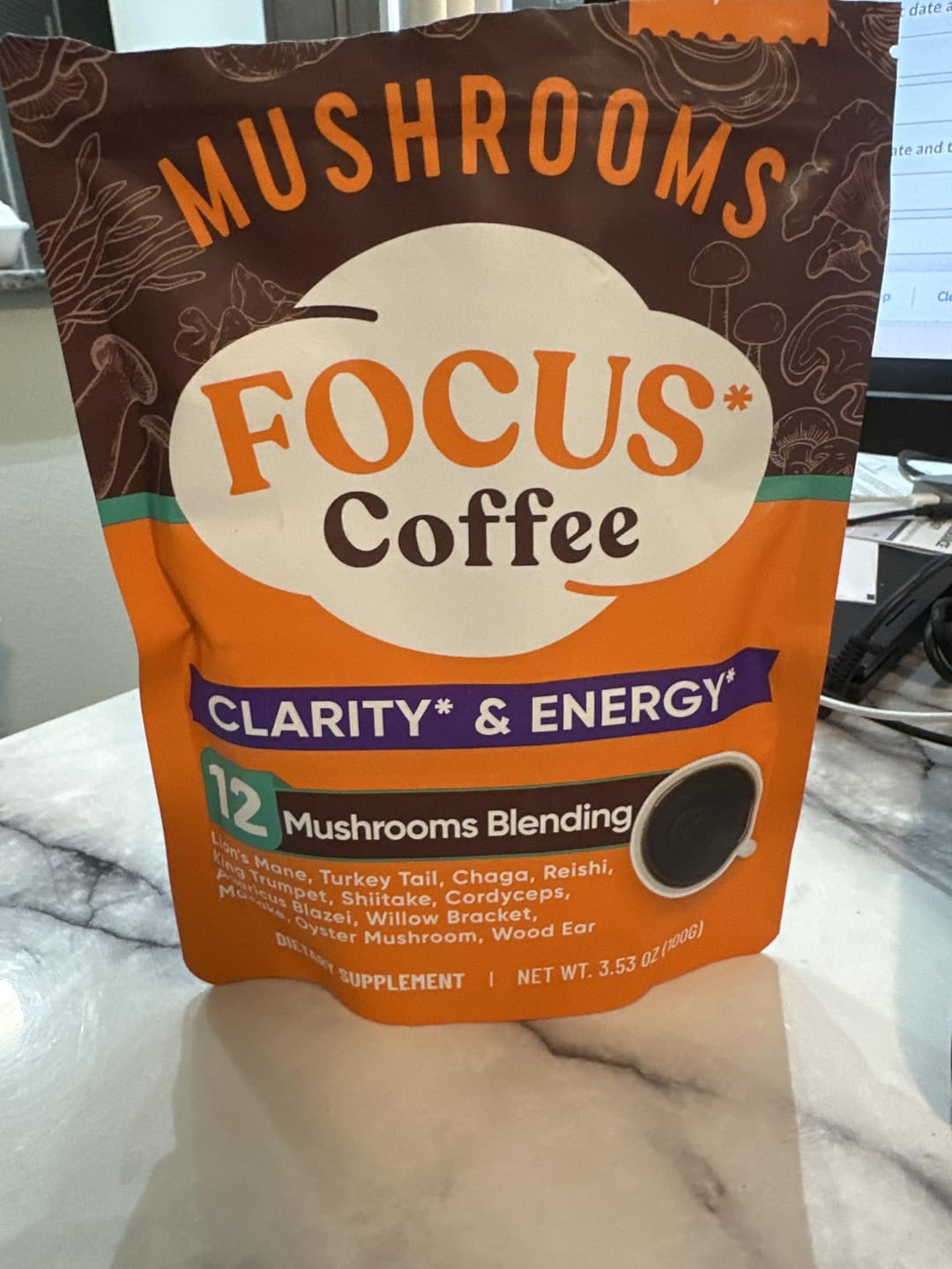 Customer photo review of 12 Mushrooms Focus Coffee - 40 Servings