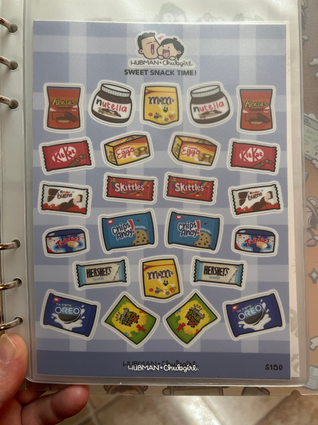 Customer photo review of Sticker Sheet - Sweet Snack Time!