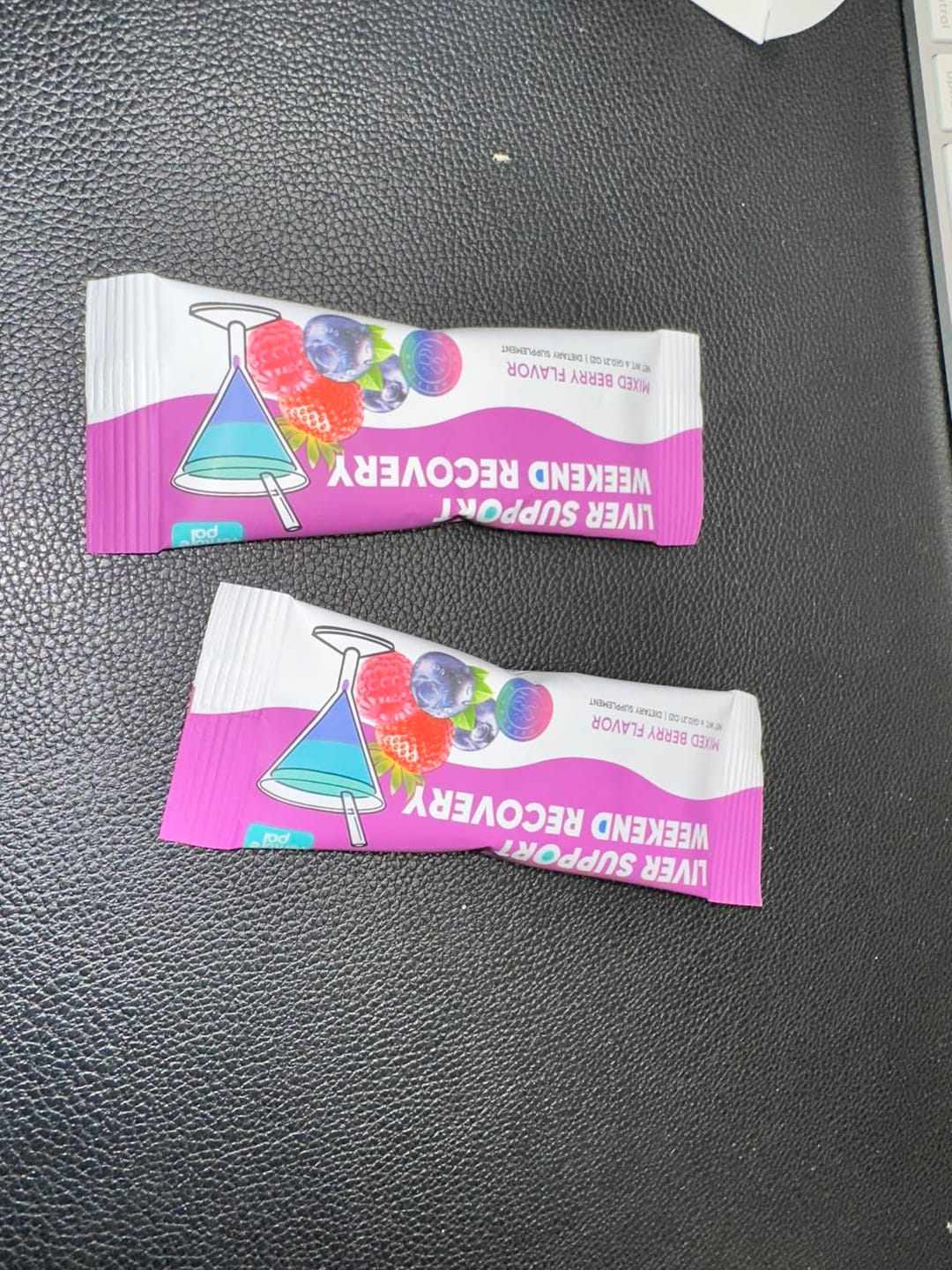 Customer photo review of Liver Support Sugar Free Electrolyte Powder Packets - Variety- 16 Sticks