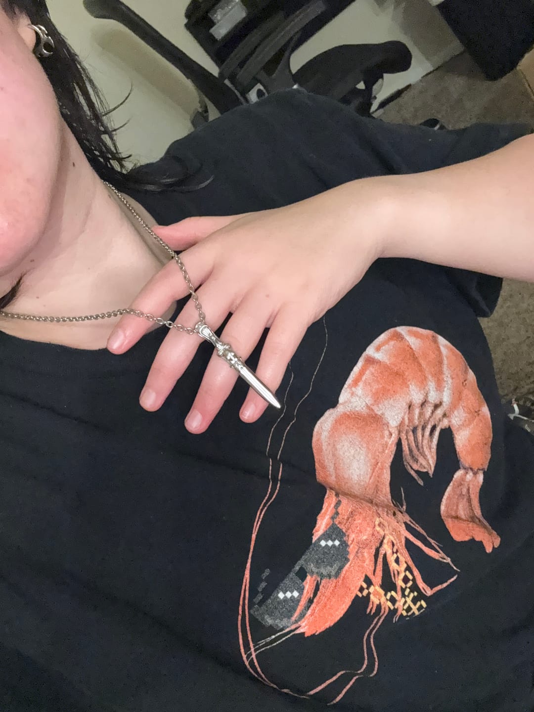 Customer photo review of CATACOMB SWORD PENDANT