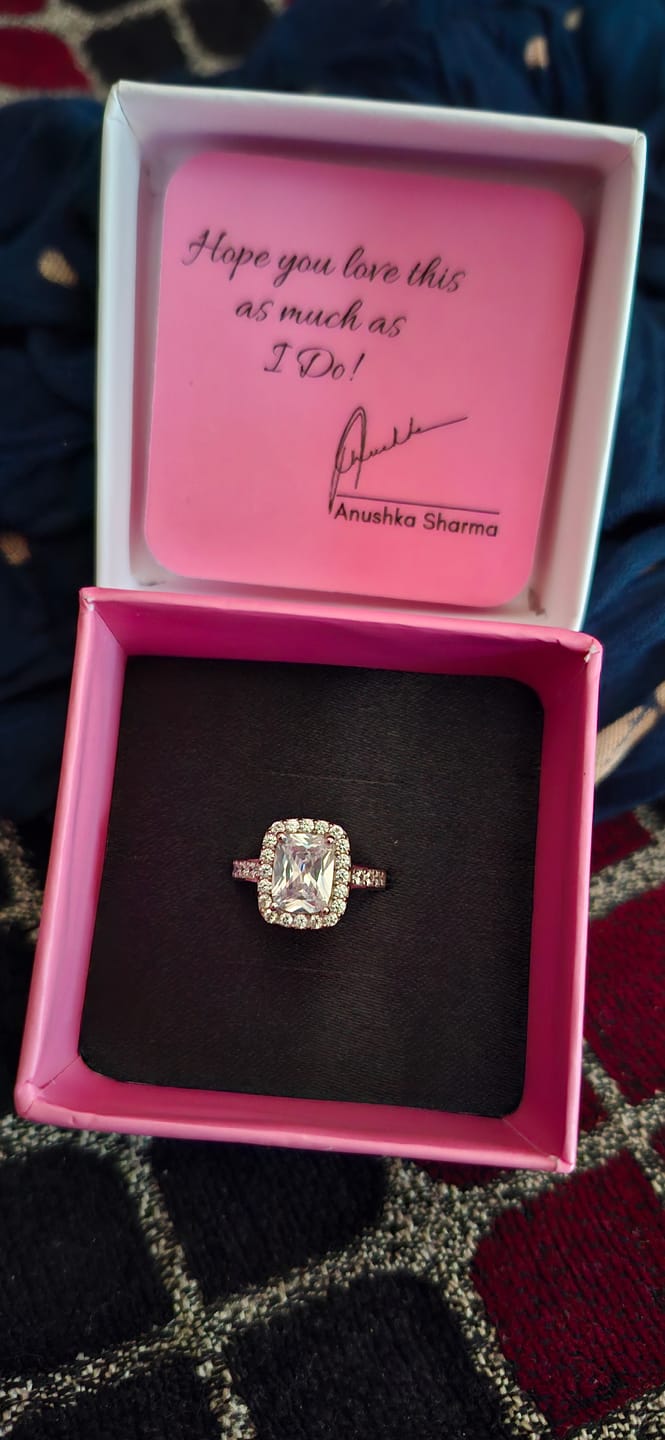 Customer photo review of Silver Classic Solitaire Ring