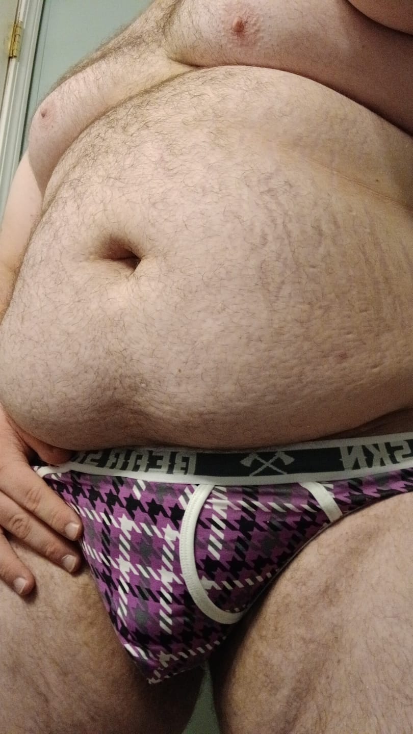 Customer photo review of Bear Skn Jockstrap - Majestic Grape Beartooth