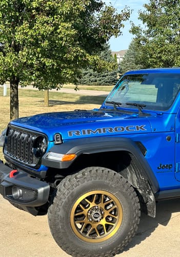 Customer photo review of Custom Hood Lettering | Set of 2