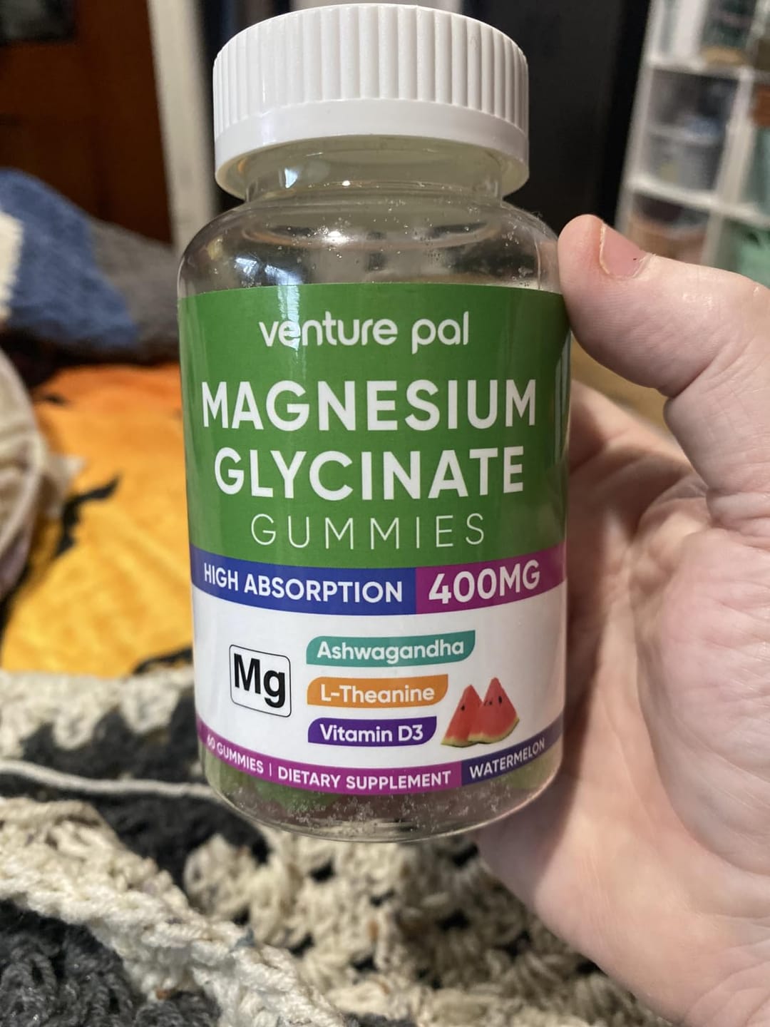 Customer photo review of Venture Pal 60 Day Supply Magnesium Glycinate Gummies - Watermelon