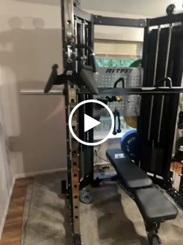 Customer video review of RitFit BPC06 All-In-One Smith Machine Home Gym Package