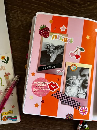 Customer photo review of Weekly 2026 Planner - Tangerine Orange