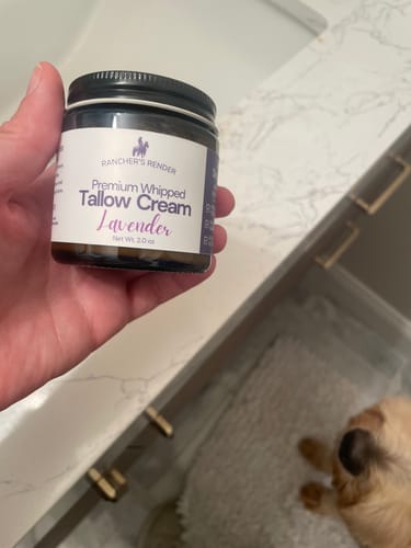 Customer photo review of Lavender Whipped Tallow Cream