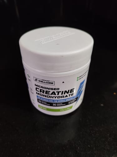 Customer photo review of Wellcore - Pure Micronised Creatine Monohydrate | Kiwi Kick (122g, 33 servings)