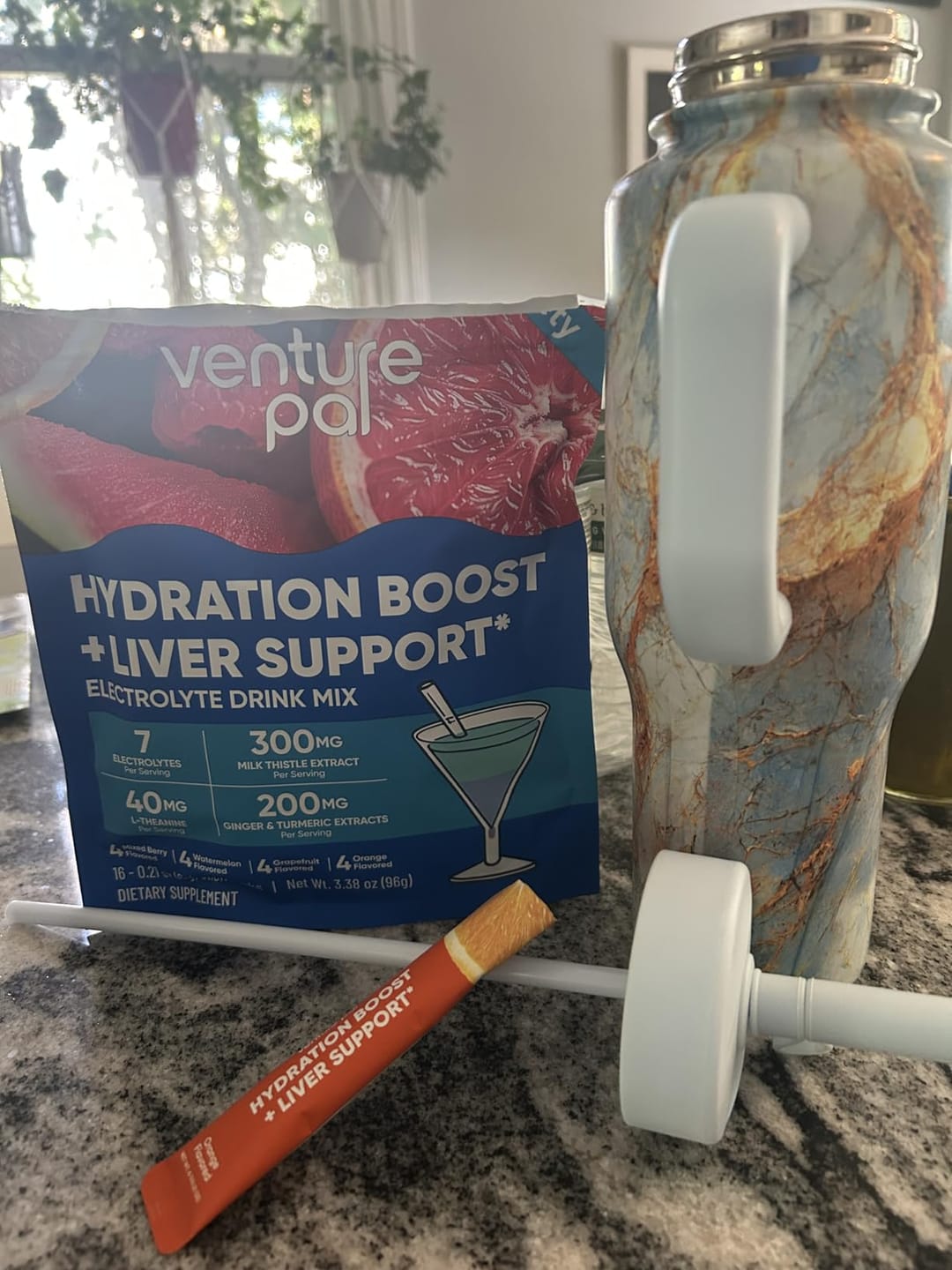 Customer photo review of Liver Support Sugar Free Electrolyte Powder Packets - Variety- 16 Sticks