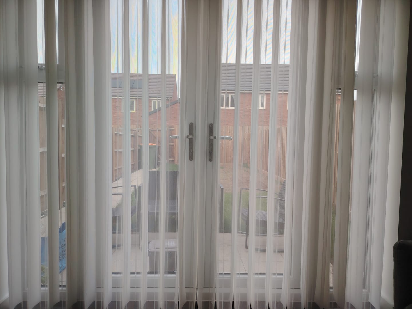 Customer photo review of Stripe Star White Day & Night Vertical Sheer 40cm