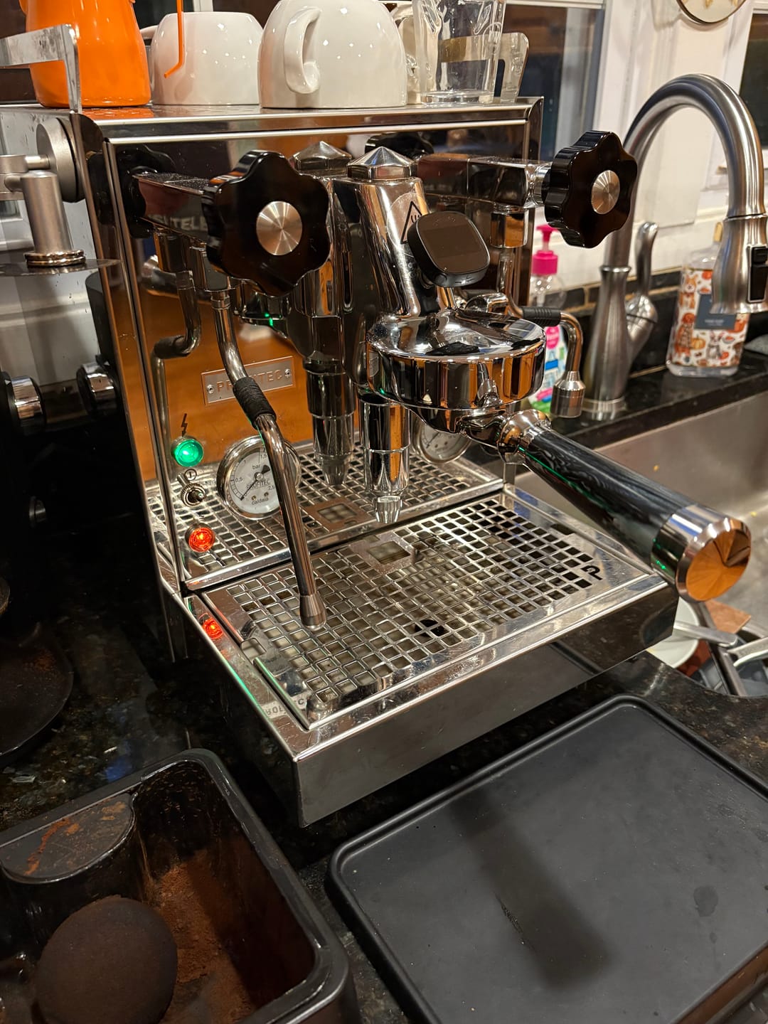 Customer photo review of Italian Handle Bottomless Portafilter