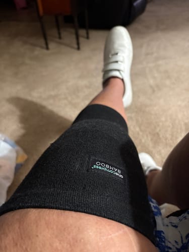 Customer photo review of Premium Bamboo Knee Sleeve (Single)