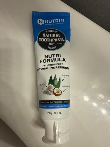 Customer photo review of Natural Toothpaste (Fluoride Free)