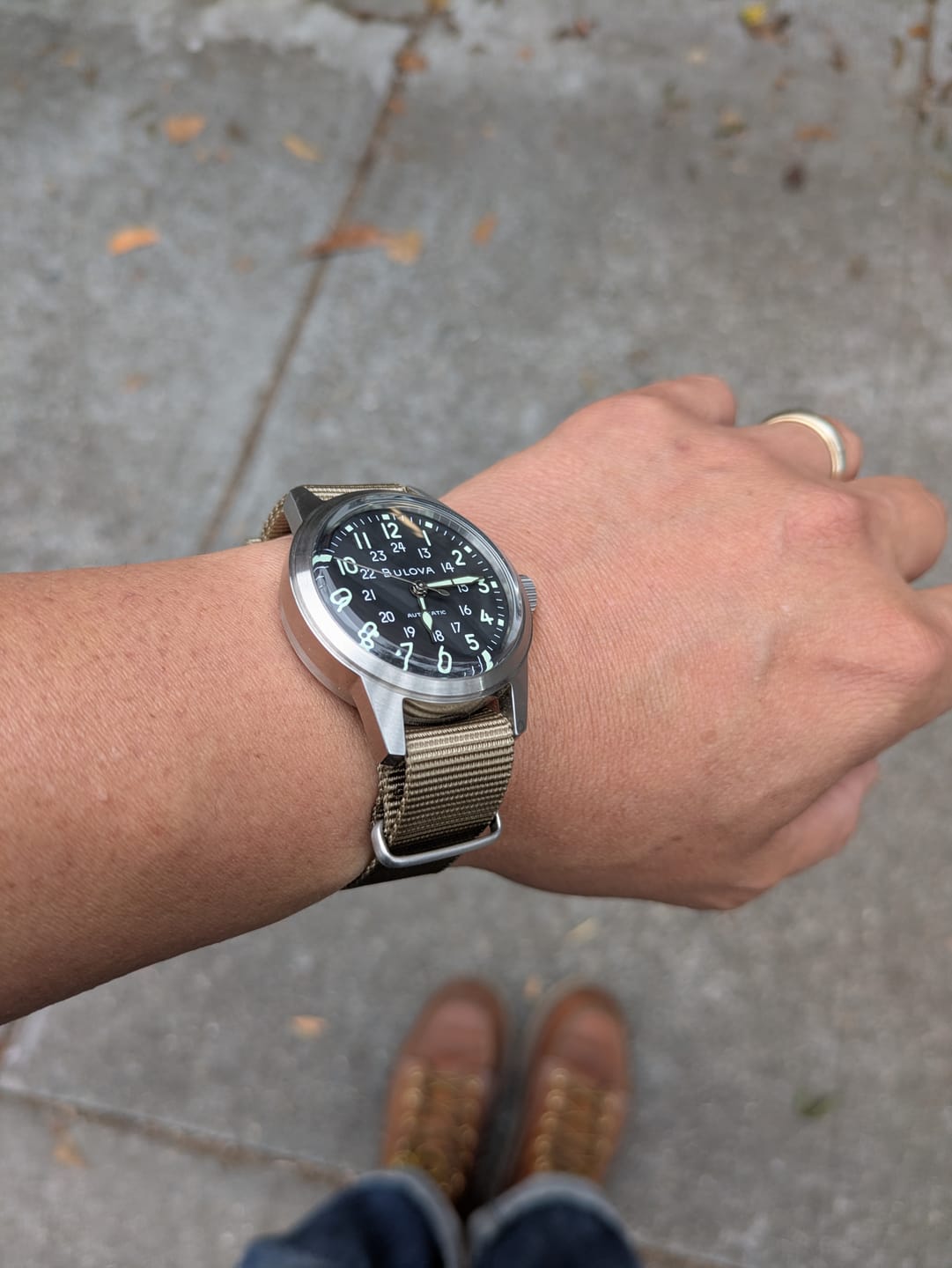 Customer photo review of Khaki Nylon Single-Piece