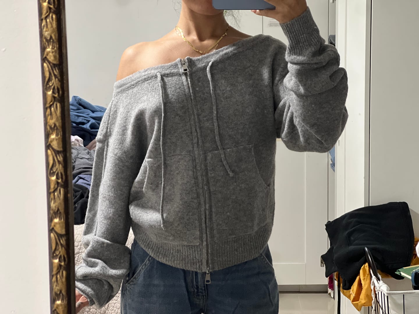 Customer photo review of Aelfric Eden Off-the Shoulder Cardigan