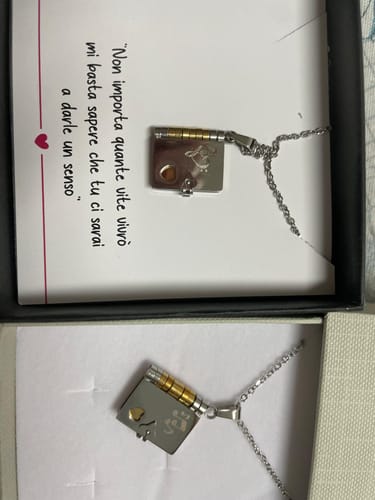 Customer photo review of Collana Libro con Dedica ✦ Amo Te